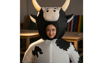 Inflatable Cow Costume Funny Cow Inflatable Suit Full-Body for Stage Performance
