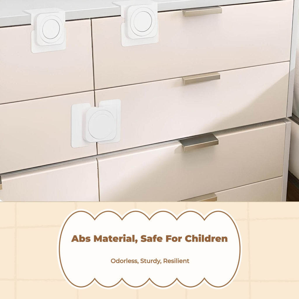 Kid Protection Lock, Drawer Cabinet Lock, Infant Proofing Latch, no tools needed Required, Easy Installation, Multi-Purpose