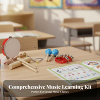 14 Pieces Hand Percussion Assortment Variety Pack Toddler Percussion Playset