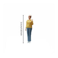 1:64 Scale Girl Figurine Highly Detailed Miniature Girl Figurine Trendy Design