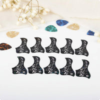 10 Pieces Sound Hole Pickguard Thin Guitar Pickguard PVC Musical Accessories