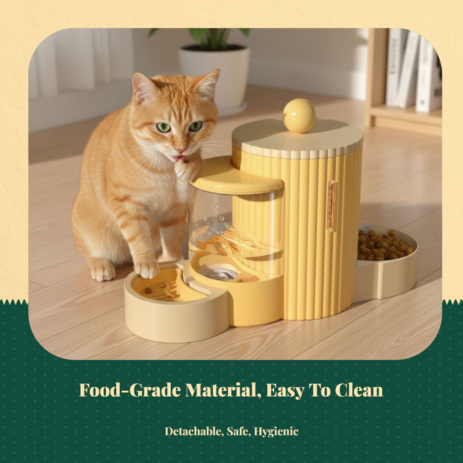 Automatic water dispenser cat bowl