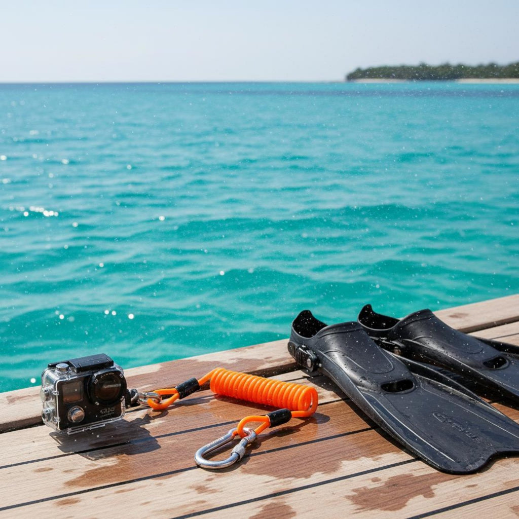 Diving Camera Safety Rope Stretchable Paddle Leash
