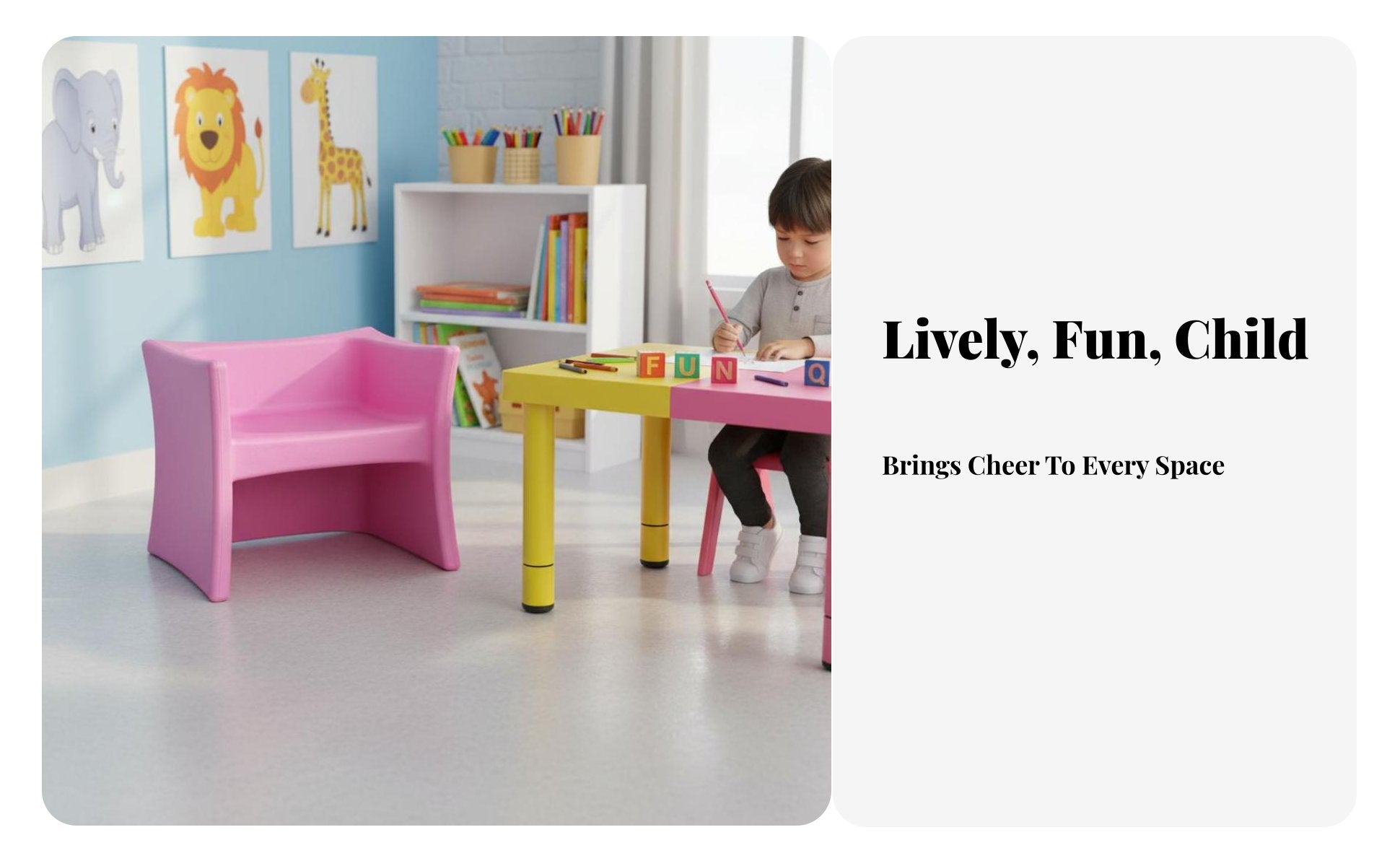 CreatureEared Low Chair Multi-Functional Toddler Seat Non-Slip for children, Toddlers