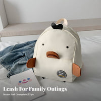 Birds Bookbag Parent-Child Matching Birds Character Rucksack Textile Cartoon Duck Backpack for Young Children, Preschool, Daycare, Travel