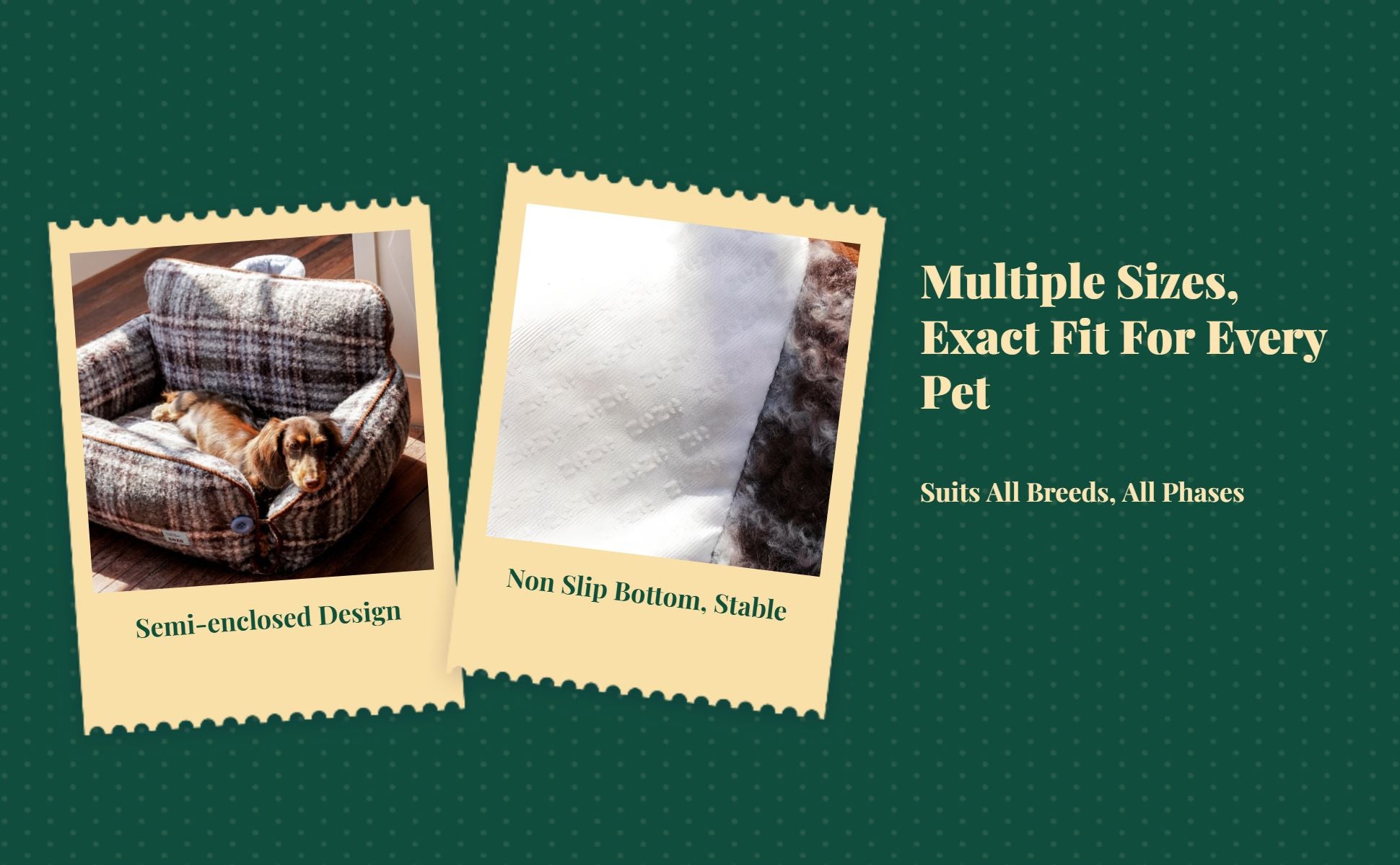 Orthopedic pet bed, washable cover