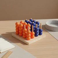 Wooden Four in a Row Educational 3D Four in a Row Game 2 Player Rivalry Challenge 4 Game for Kids, Families