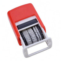 Rotating Date Stamp Rectangular Office Supply White Frame