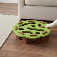 Felt Feline Toy Box Cutout Openings Ball Batting Box Boredom Relief