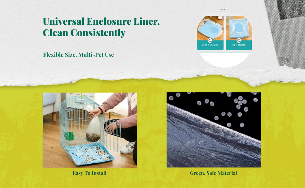 Odor-control absorbent cage liners