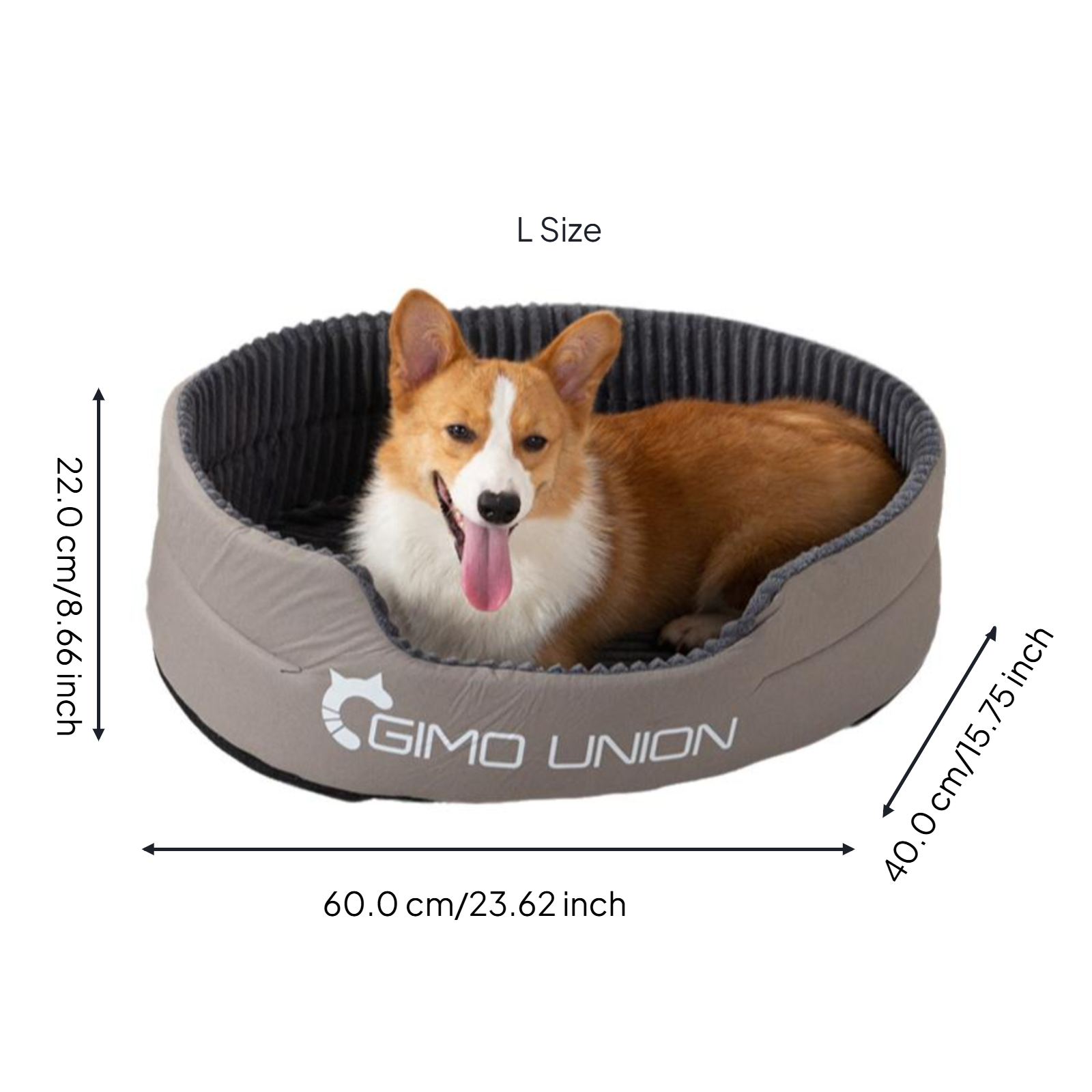 Orthopedic washable dog bed