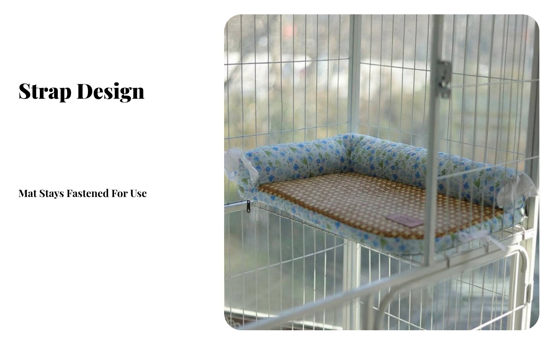 Woven Cooling mat Breathable Quilted pet mat cleanable for Indoors, feline Owners