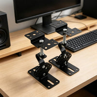 2 Pieces Adjustable Speaker Wall Mount 360° Rotation Swivel Ceiling Speaker Hanger Easy Installation for Professionals
