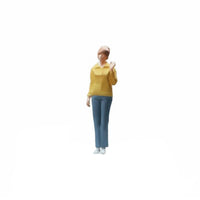 1:64 Scale Girl Figurine Highly Detailed Miniature Girl Figurine Trendy Design