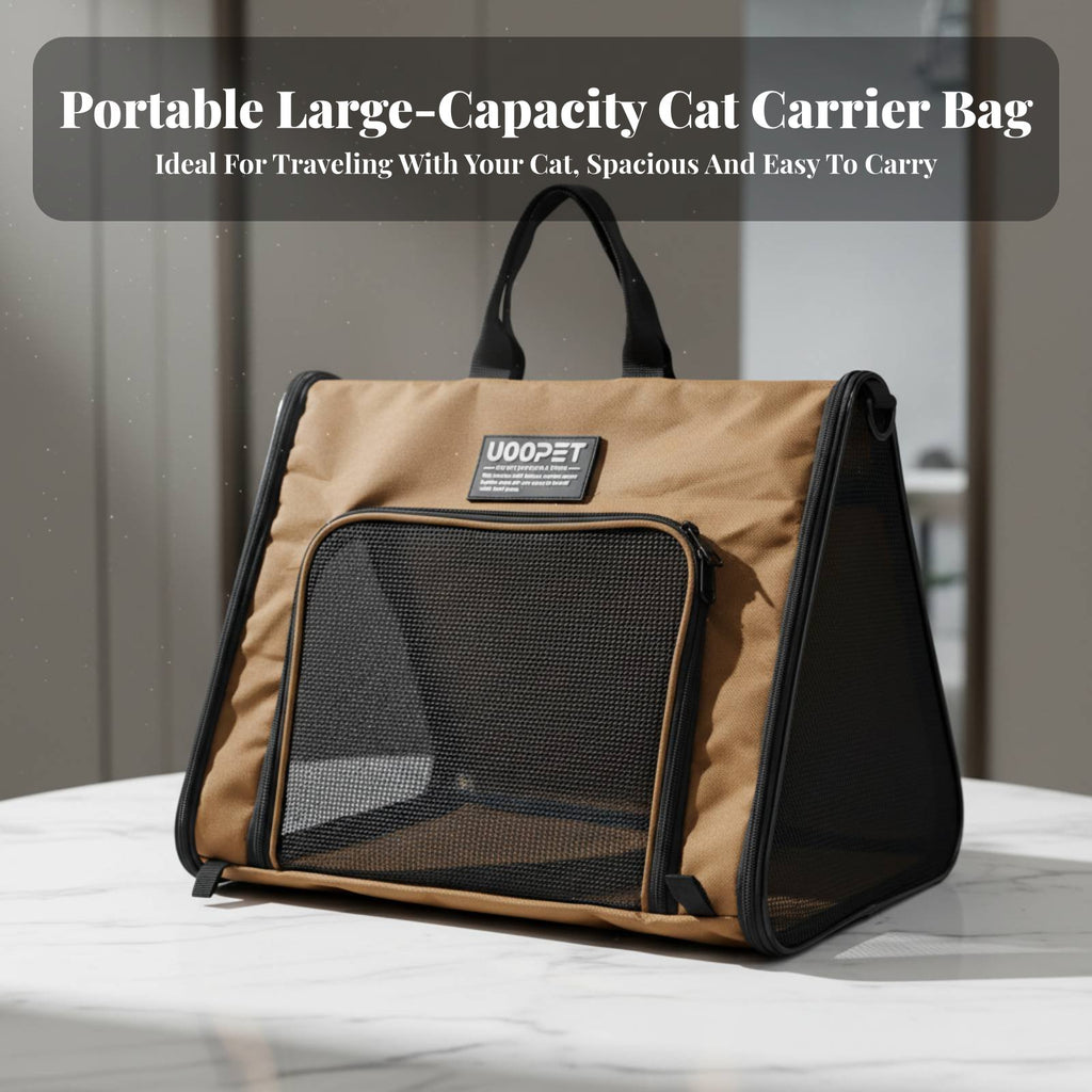 Foldable Mesh Pet Tote Wide Opening Foldable Mesh Pet Tent Stable Design
