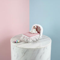 Soft Dollhouse Furniture Set Handmade 1:12 Scale Bedroom Furniture for Children