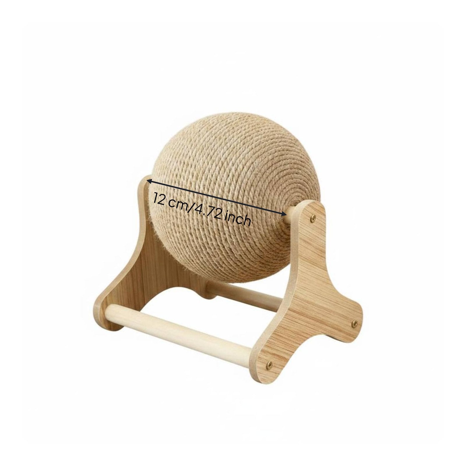 Feline Scratching Ball Interactive Sisal Feline Ball Toy 2-in-1 for Indoor