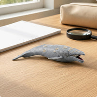 Gray Marine Mammal Figurine Solid Sea Creature Figure Educational for Collection