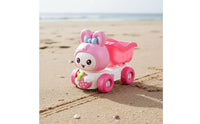 5 Pieces Rabbit Sand Wagon Bright Colors Beach Sand Toy Set Even Edges