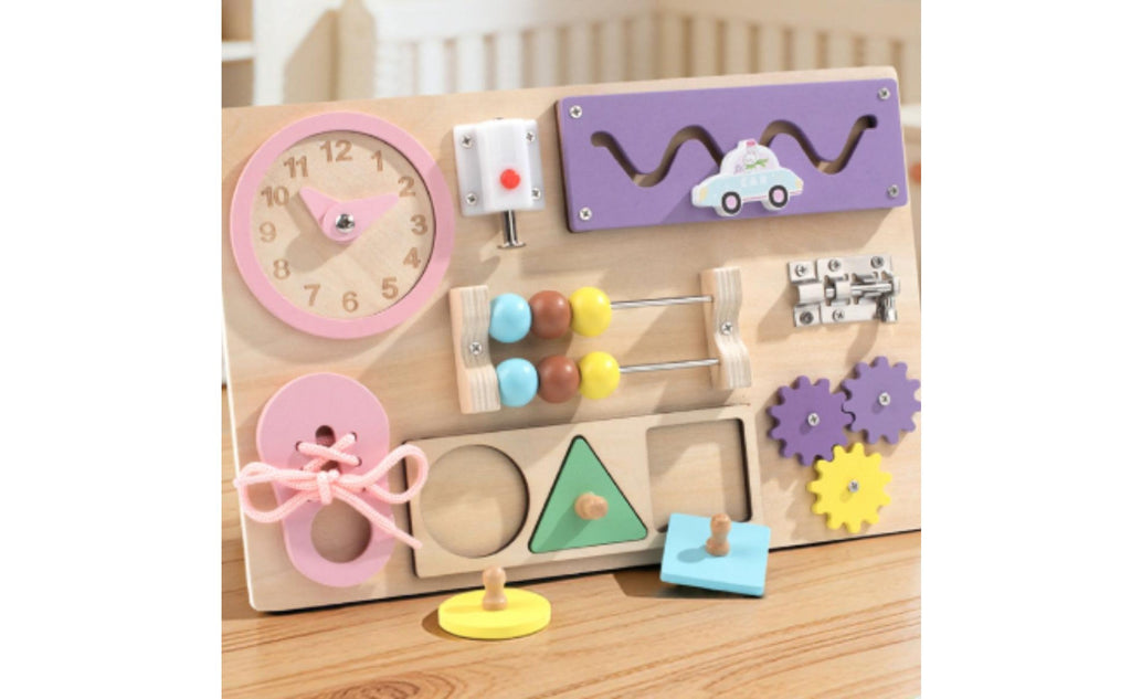 Educational Busy Board Educational Activity Board Hand Eye Coordination for Young Children, Kids, Kindergarten, Nursery