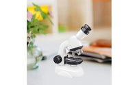 1200X Zooming Device Kit with Sample Slides Children's Science Zooming Device Set DIY Sample Making for Students, Home Study