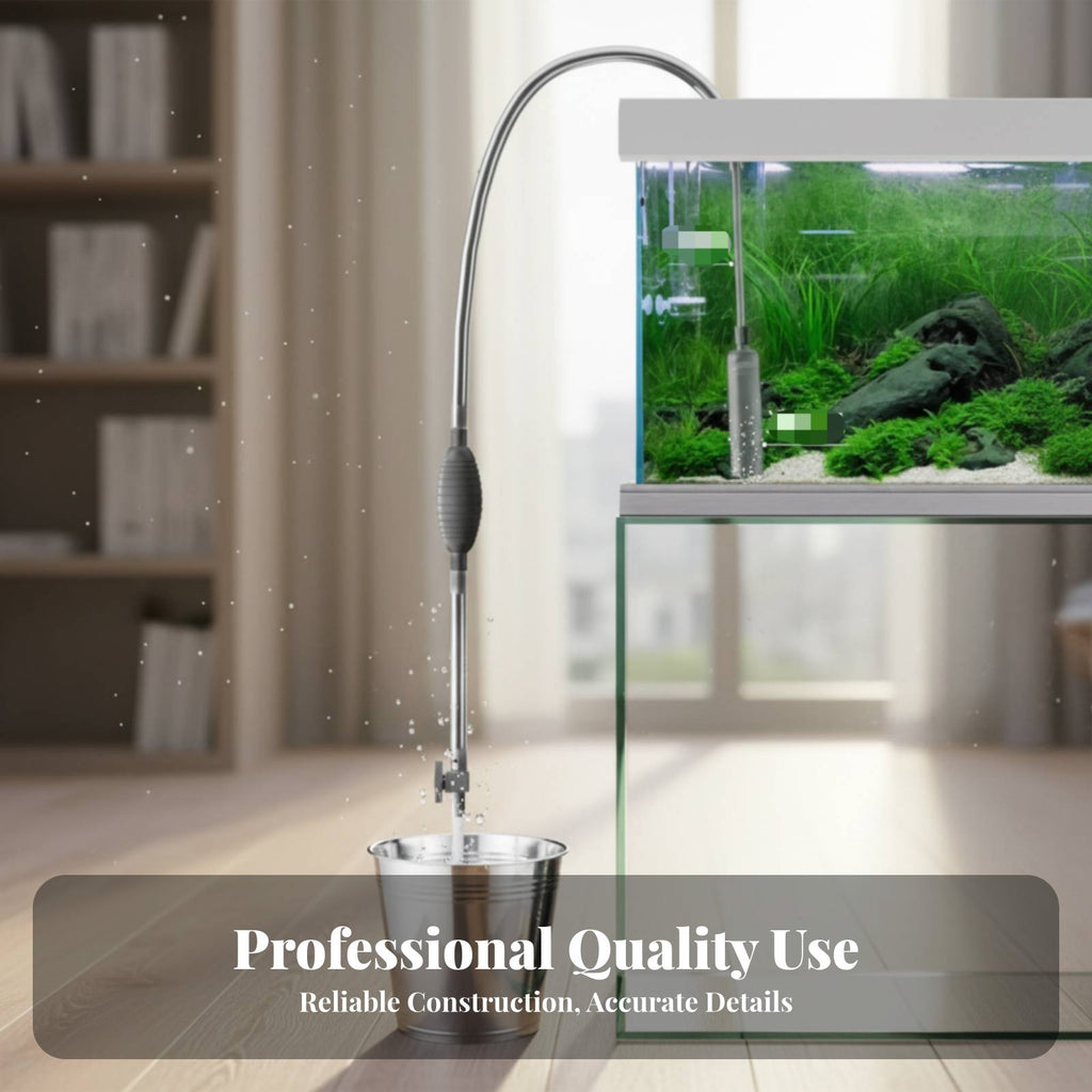 Aquarium Water Changer Non-Electric Manual Aquarium Siphon Strong Suction