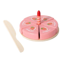 80 Sets Wooden Cake Playset Wooden Cake Plaything Dessert Set for Kids