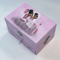 Pink Ballerina Jewelry Box Sturdy Wood Construction Ballerina Music Box