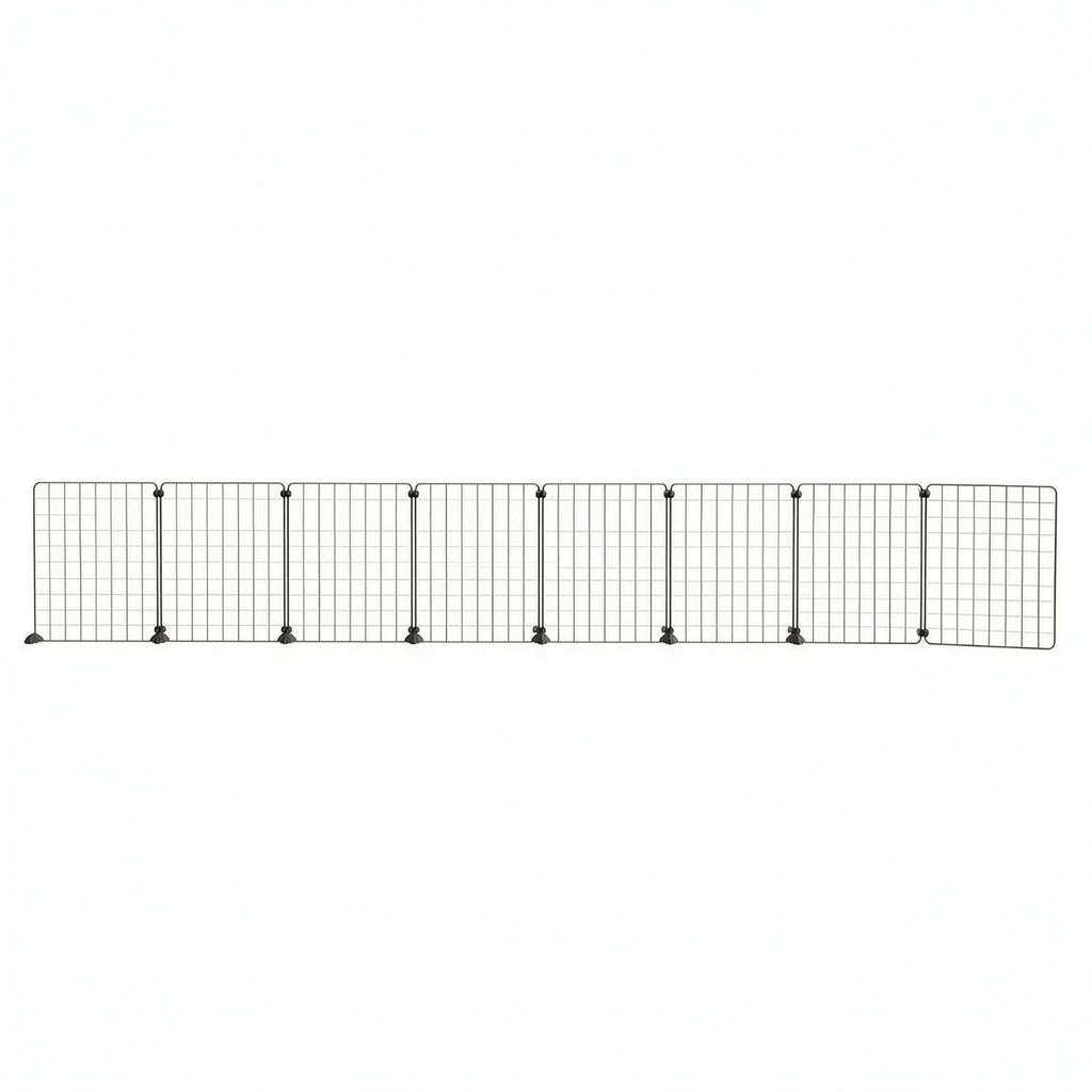 Indoor Pet Barrier Panel Vertical Support Posts Mesh Dog Fence Sturdy