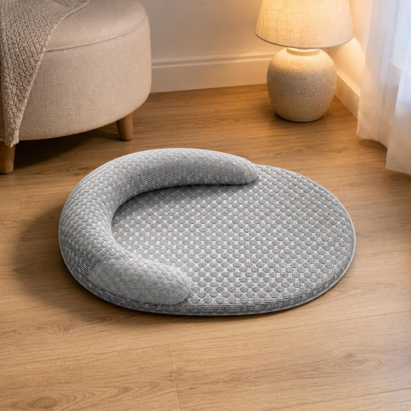 Oval Pet Cooling Mat Low-Height Padded Cooling Pad Heat Dissipation