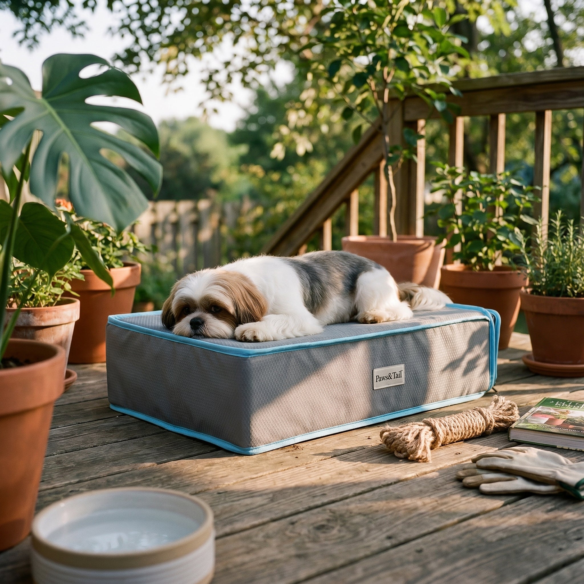 Cooling Dog Bed Low-Height Small Dog Bed Removable