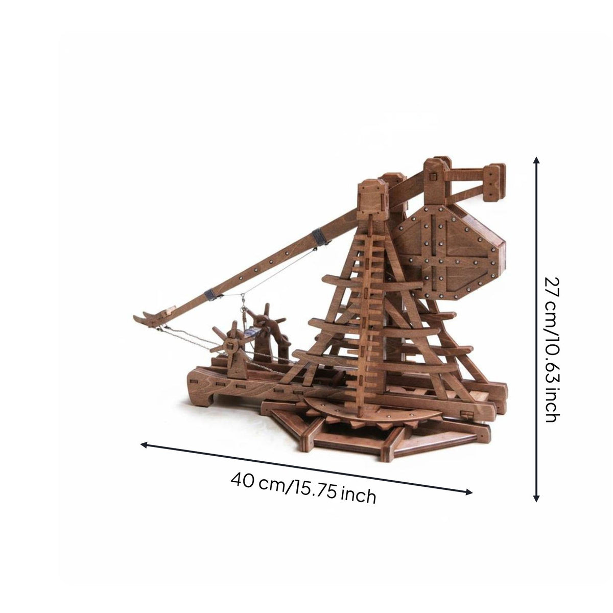 DIY Trebuchet Model Kit Vintage Design Ancient War Machine Model for Students