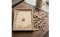 100 Pieces Standing Display Puzzle Gift Cat Shaped Puzzle Hard for Couples