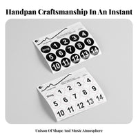 Handpan Scale Stickers Waterproof steel Drum Scale Sticker Frictionless Playing
