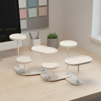Multi-Tier Figurine Stand Adjustable Spacing Desktop Figure Organizer