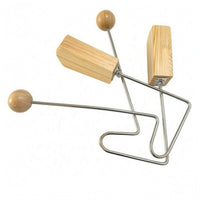 Rhythm Percussion Instrument Metal Frame Handheld Shaker Clear