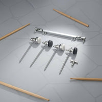 Bass Drum Beater Set Universal Fit Double Bass Pedal Linkage Even Finish