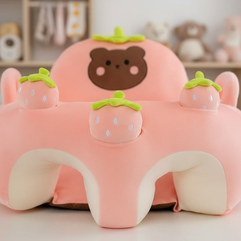Soft Baby Sofa Sound-Making Sit Me up Sofa Spine Support for Babies