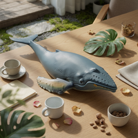 Baleen Marine Mammal Model Educational Baleen Marine Mammal Figure Detailed Life Model for Desk Display