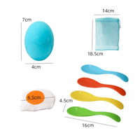4 Sets Egg and Spoon Race Game Set Vibrant Colors Party Supply Fun for All Ages