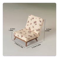 1:12 Scale Dollhouse Chair Realistic Model for Photography Prop