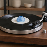 Vinyl Adapter Speckled Finish Turntable Adapter Polished