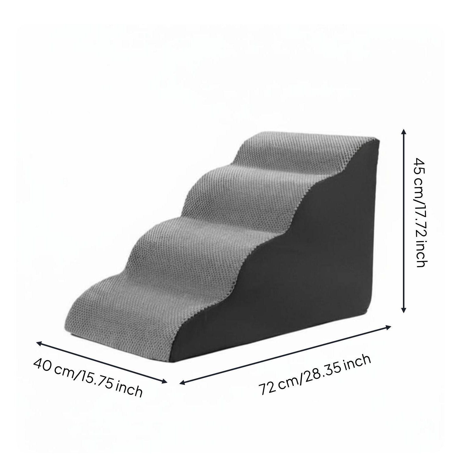 Dog Stairs for Bed Washable Cover Dog Bed Ladder Gentle Slope Design for Bedside