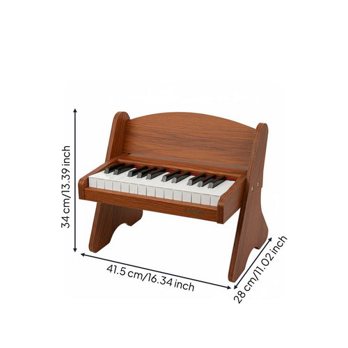 25 Key Toy Piano Birthday Gift Wooden Mini Piano for Beginners, Toddlers