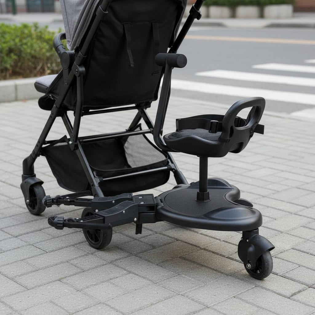 Stroller Board with Seat Portable Sit and Stand Stroller Board Foldable