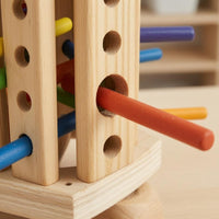 And Hexagonal Block Game Colored Sticks Wooden Structure Game Fine Motor Skills Kids Activity