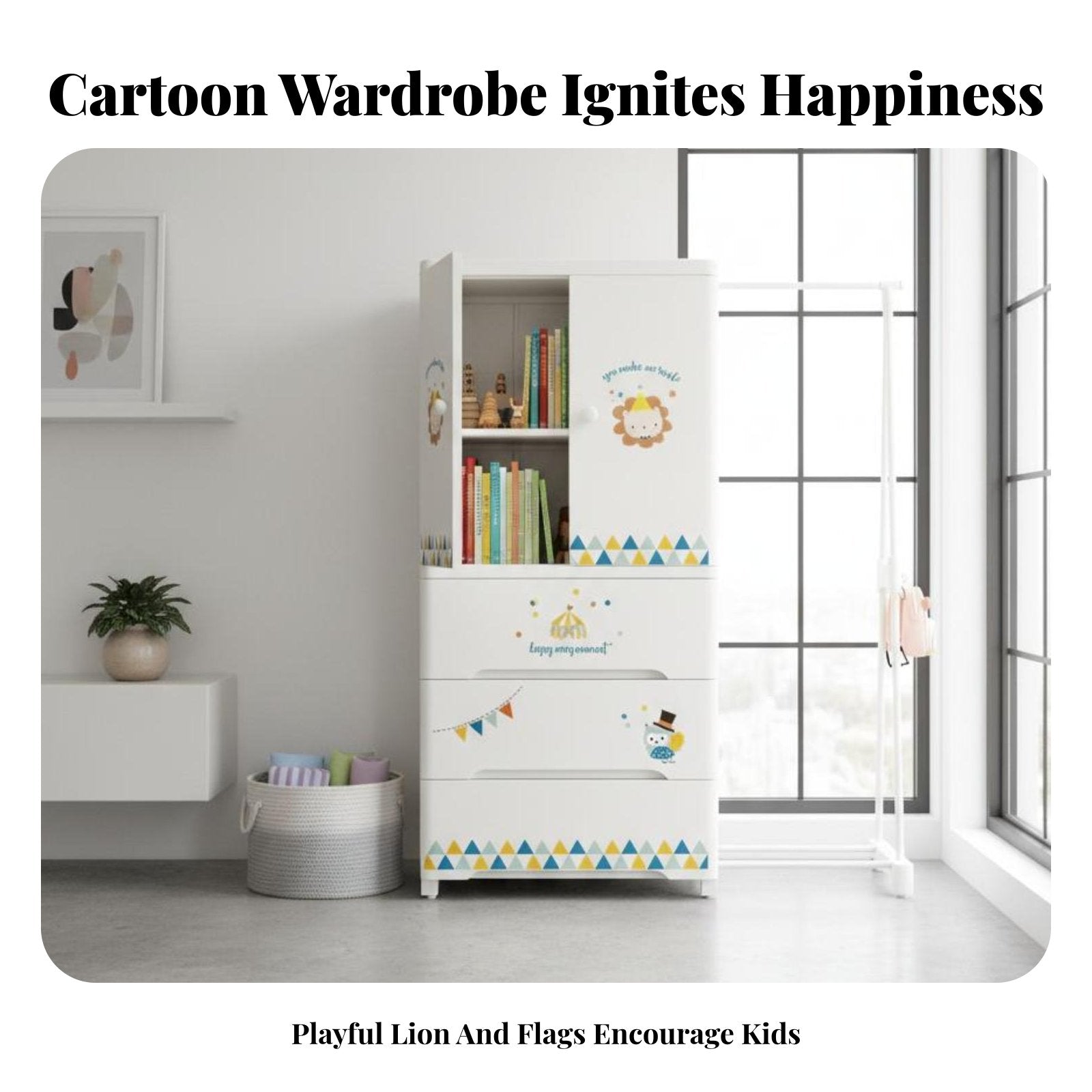 configurable Cube Organizer Large Capacity Storage Cabinet Easy Assembly for Toddlers