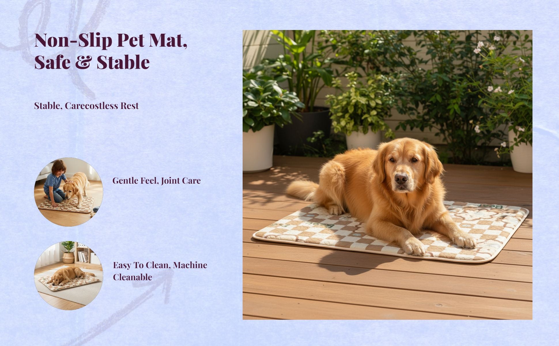 Washable ultra-soft dog bed