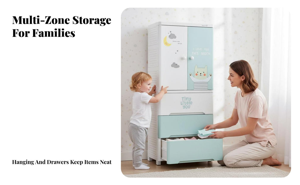 configurable Cube Organizer Large Capacity Storage Cabinet Easy Assembly for Toddlers