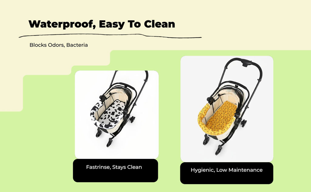 Non-slip pet stroller pad